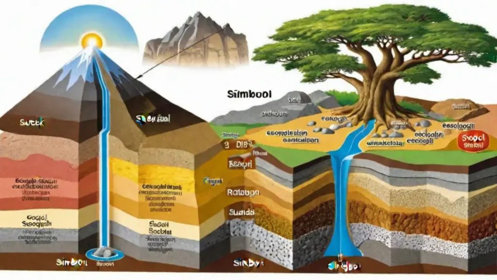simbol struktur geologi
